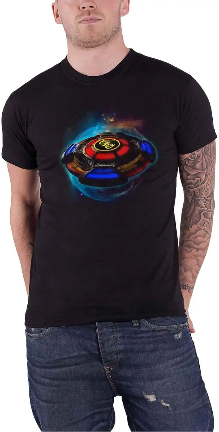 Elo T Shirt Jeff Lynne Worls Tour 2018 Band Logo Official Mens Black Size L