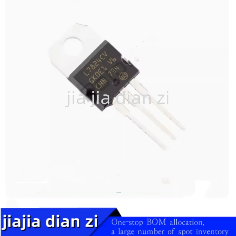 5pcs/lot L7824CV  L7824  TO-220 Three terminal voltage regulator transistor ic chips in stock
