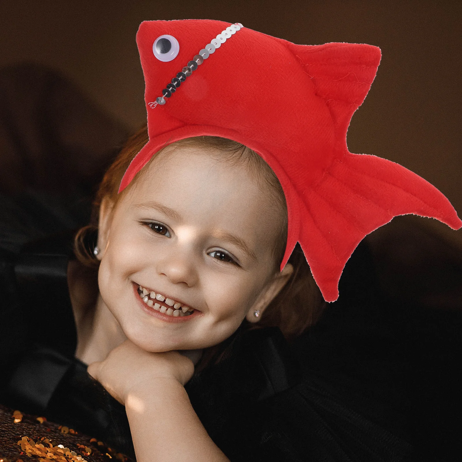 Goudvis hoofdband rood voor kinderen kinderen Halloween Cosplay Party Vis thema hoofddeksels Kinderen haarband Goudvis hoofdband