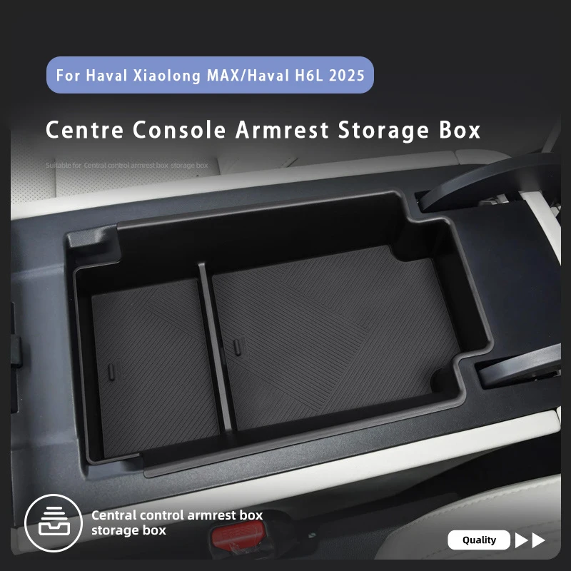 

For Haval Xiaolong MAX/H6L 2025 Centre Console Armrest Storage Box ABS Armrest Storage Box Organizer Tray Interior Accessories
