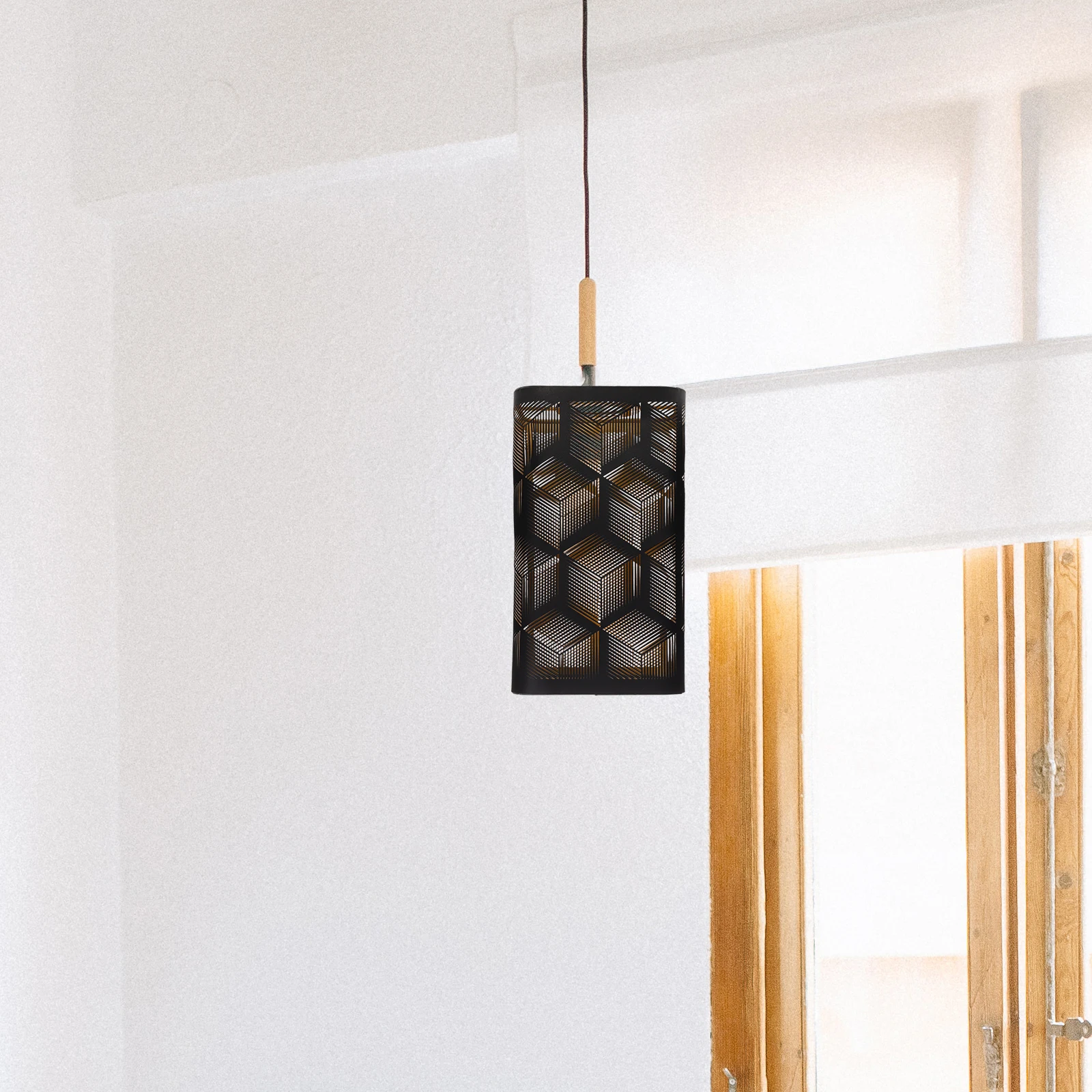 

2 pcs Hollow Lamp Shade Square Metal Lampshade For Table Light, Black Small Lamp Shades Replacement, Lighting Accessories