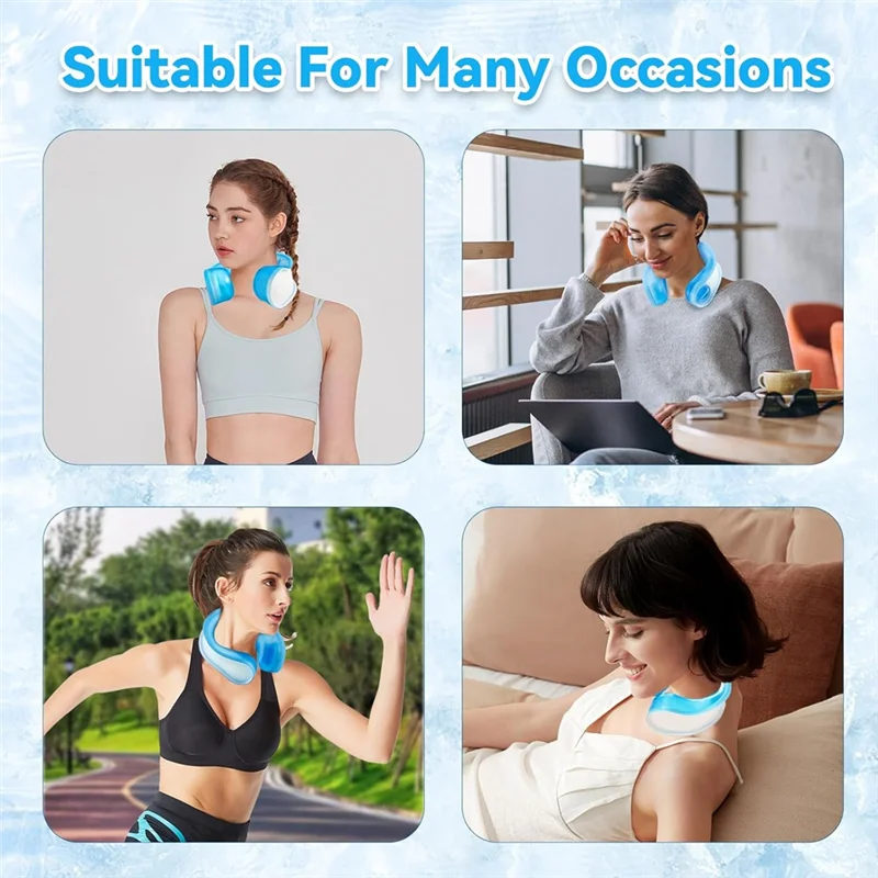 

Рельефная охлаждающая трубка, многоразовая сумка-холодильник для льда и шеи, сумка на плечо для занятий спортом на открытом воздухе, стресса, в помещении, путешествий