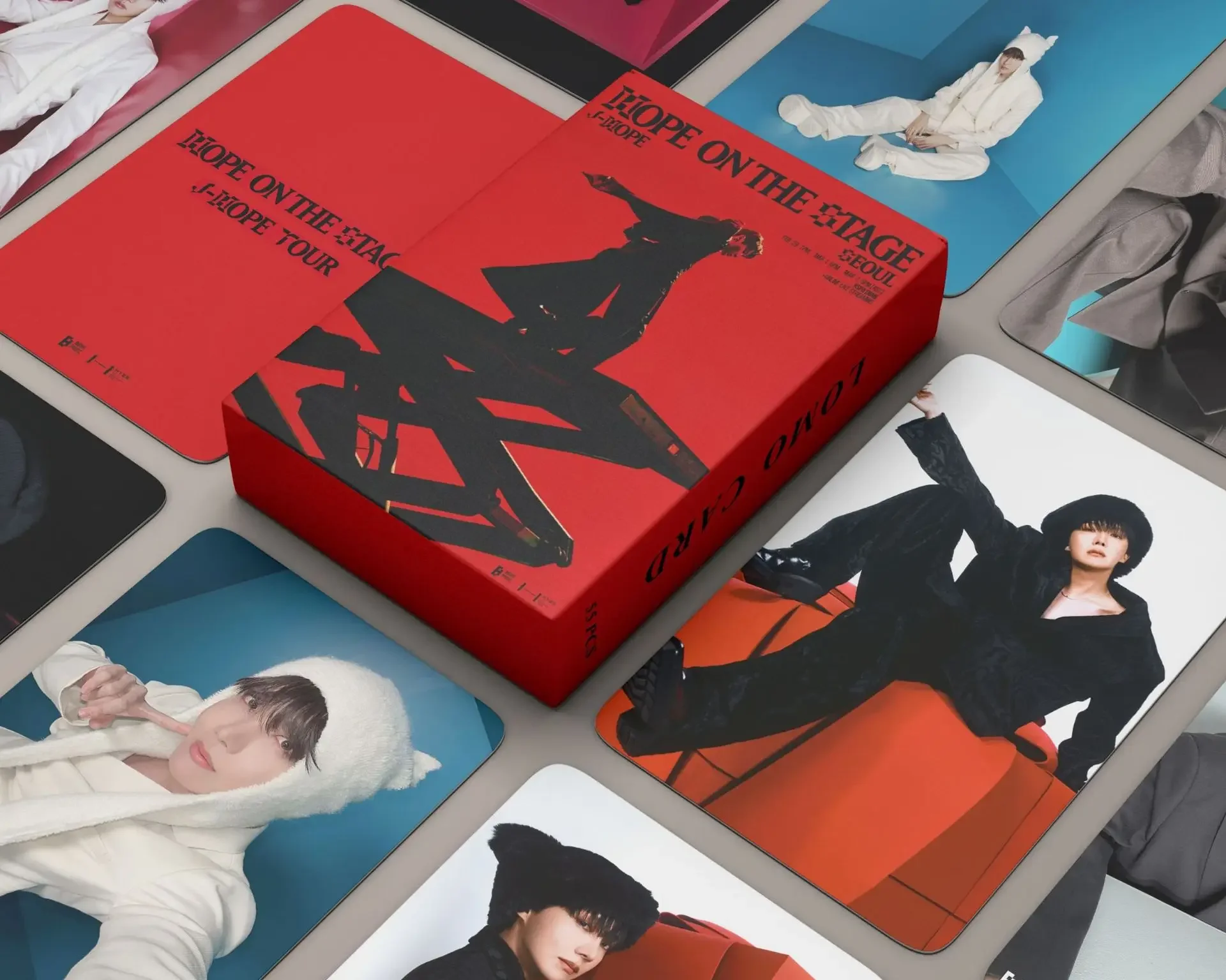 55Pcs/Set Kpop Hope on the Stage Lomo Card New Ablum HD Photo Print Pictures Postcards Photocard For Fans Collection Gifts