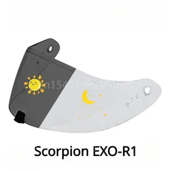 Visière photochromique pour SCORPION Maxvision KDF-16-1 EXO-R1 Air Carbon Casque Scorpion EXO-R520 EXO-1400 Visière Bouclier Lentille Anti-UV