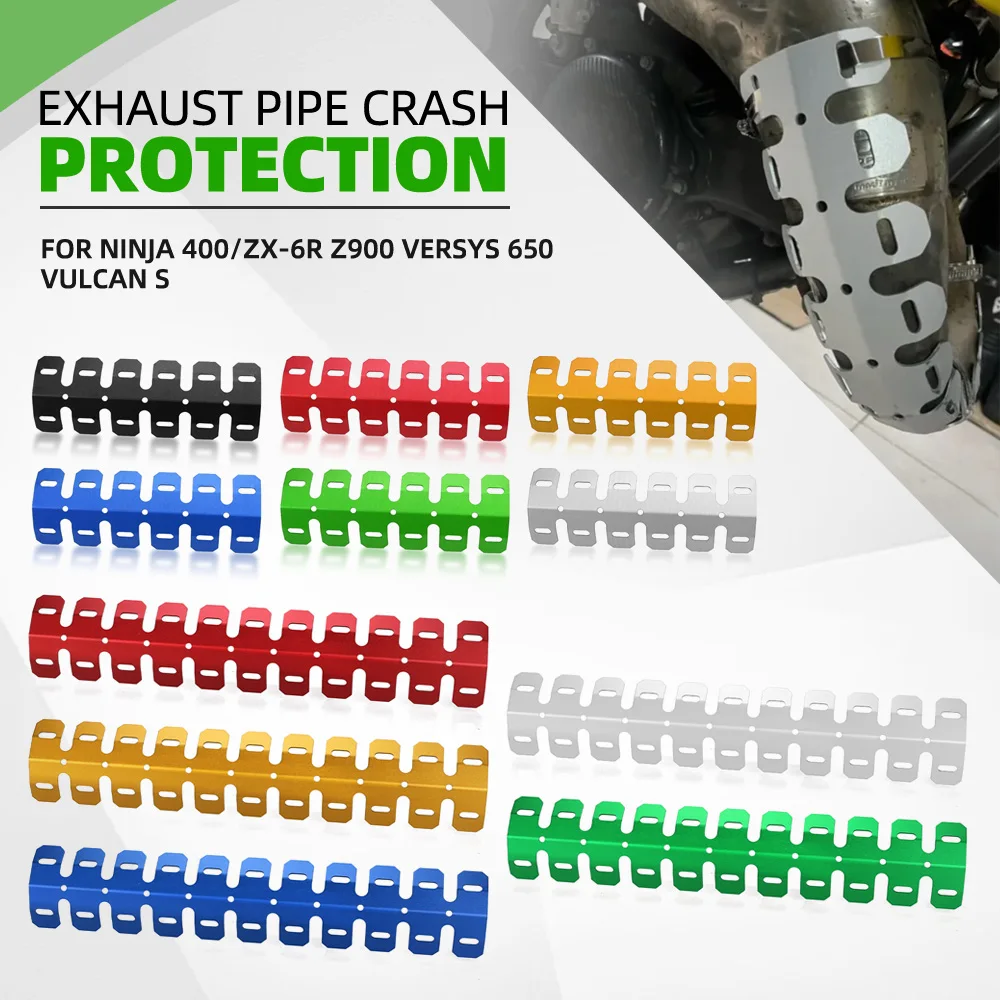 

For Kawasaki Ninja 400/ZX-6R Z900 Versys 650 Vulcan S Universal Motorcycle Front Manifolds Exhaust Heat Shield Protector Cover