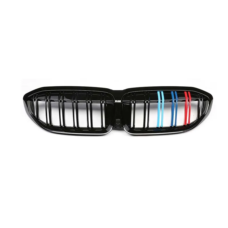 BMW 3 Series G20G28 modified Meteor Shower grille single line (customizable) double line bright black three color grille grille