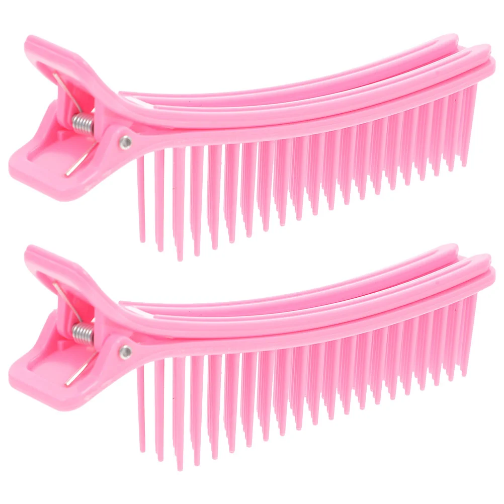 

2Pcs Hair Clip Sectioning Cutting Plastic Parting Clips for Styling Salon Barber Grips Braiding Combs Smooth Longlasting
