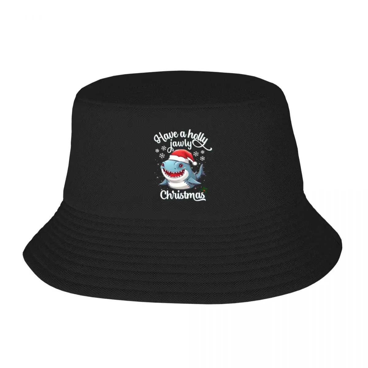 Have A Holly Jawly Christmas Bucket Hat Hat Man For The Sun Ball Cap Hip Hop Hat Women Men's