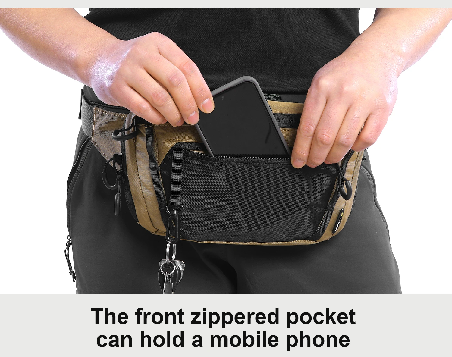 VOTAGOO Taktische Verdeckte Tragetasche Gürteltasche Handfeuerwaffen-Tasche CCW Hüfttasche aus Cordura 500D Nylon für Taktische Ausrüstung – Detail 14