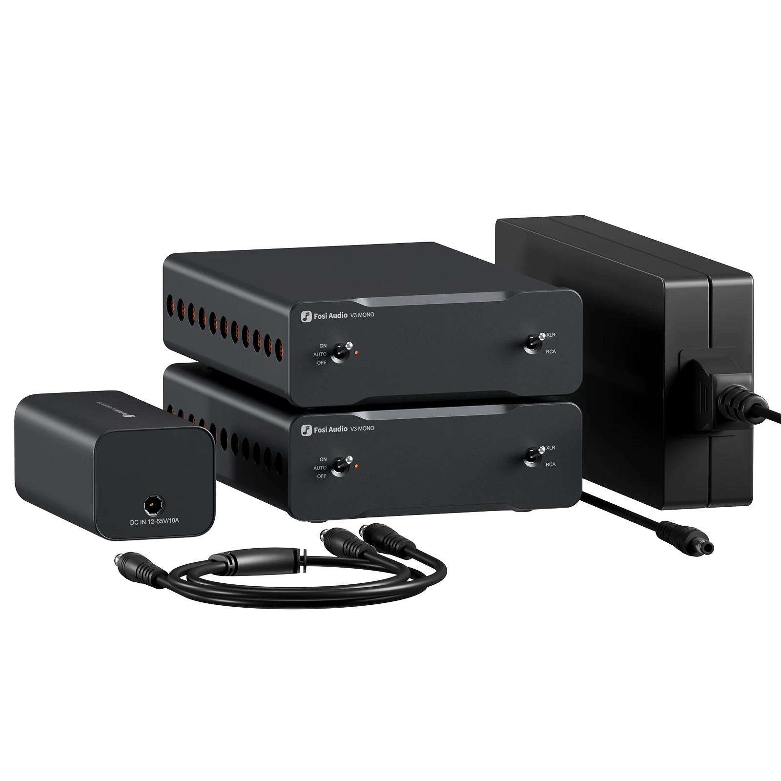 Fosi Audio V3 Mono 240W Penguat Suara TPA3255 Teknologi PFFB Amp Audio Mini untuk Speaker Subwoofer