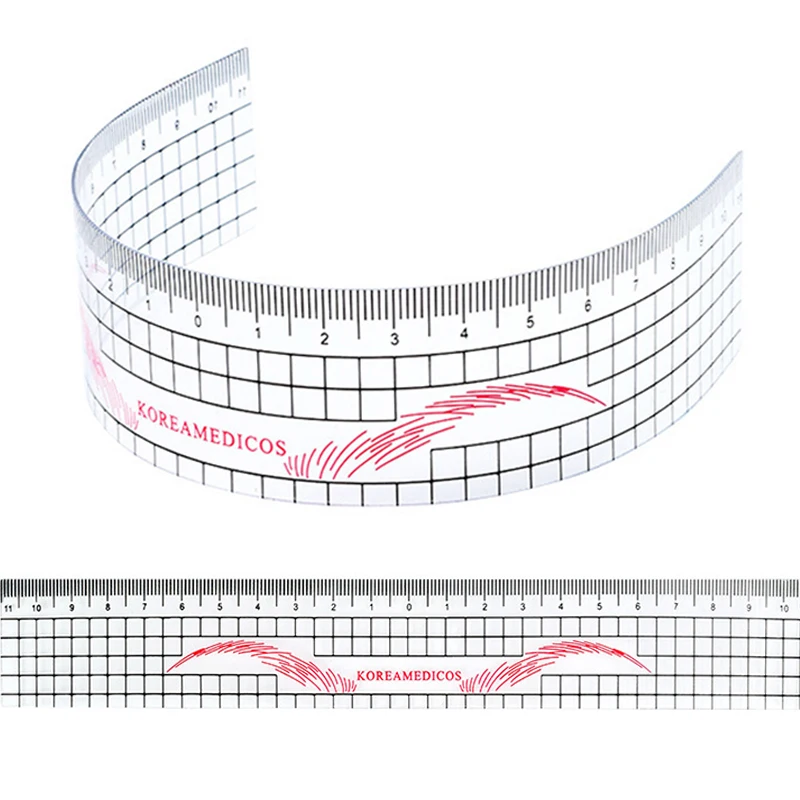 

1 шт. линейка для бровей многоразовая микроблейдинг Перманентный макияж для бровей линейка для татуажа направляющий трафарет точные измерительные инструменты