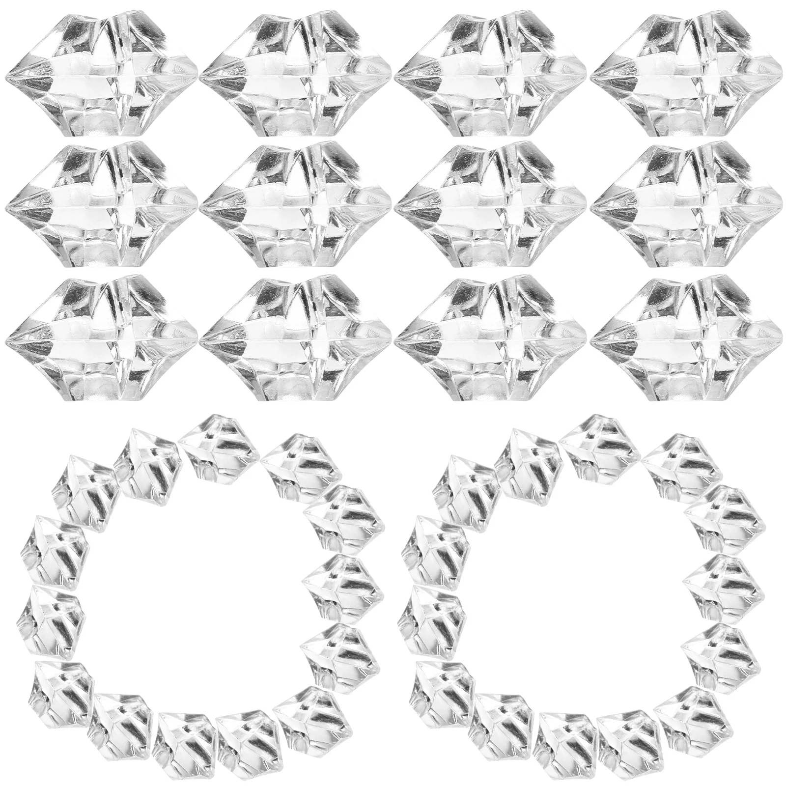 

Plastic Ice Cubes Crystal Rocks Decoration Irregular Shape Fake Table Decorations For Home Shop Restaurant Photography Props