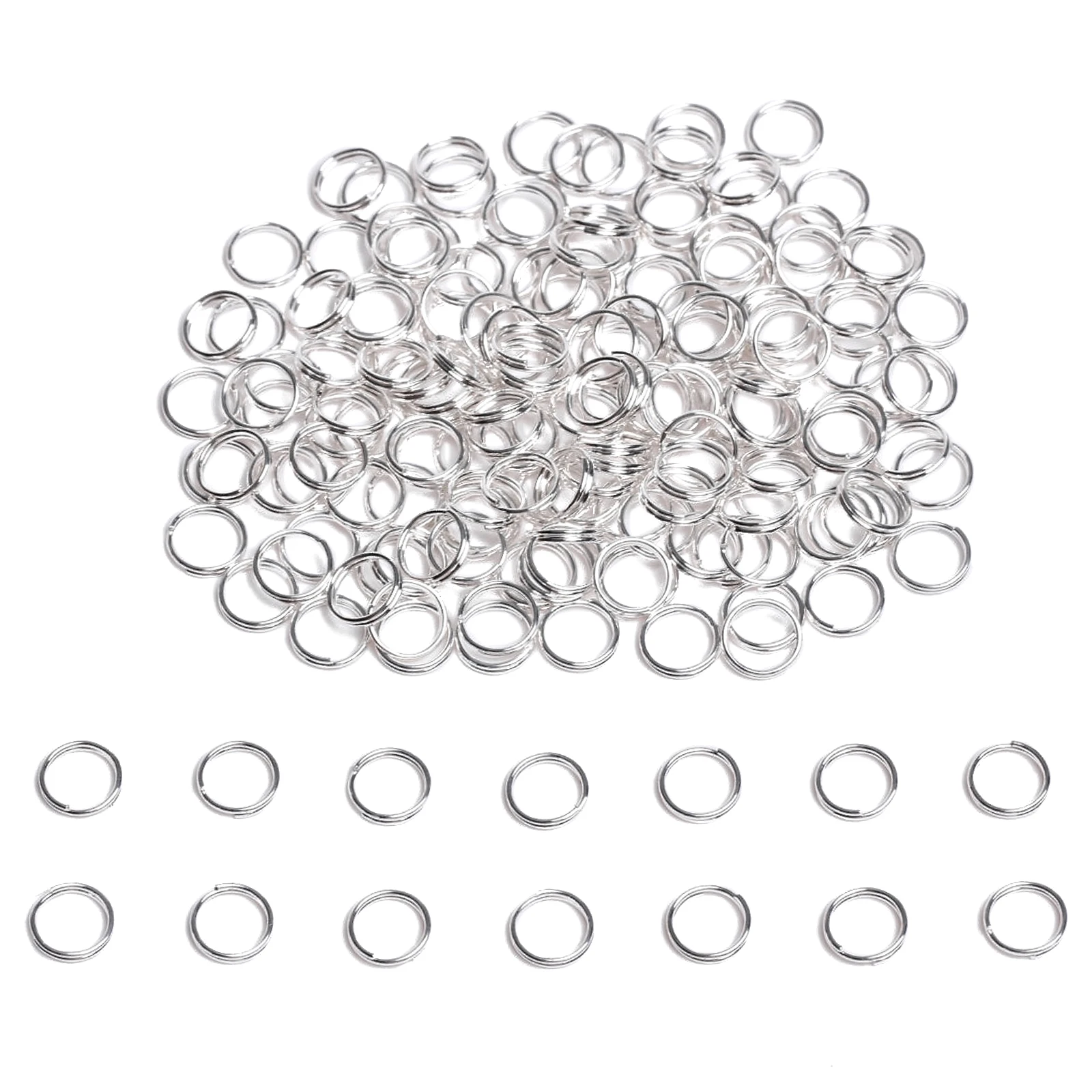 

200-360pcs/lot 5mm-8mm Open Jump Rings Double Loops Split Rings Connectors For DIY Jewelry Making Supplies Wholesale