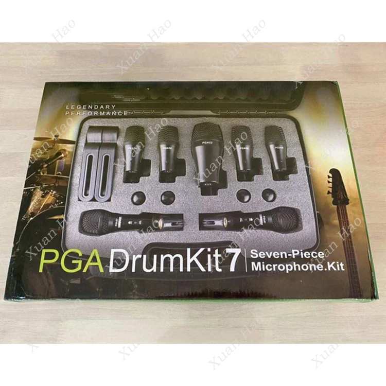 Imagem -04 - Professional Dynamic Drum Recording Mic Kit Instrumento Musical Drum Microfone Pga Dmk7