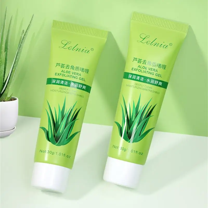 Aloe Exfoliating Gel Facial Cleansing Moisturizing Body Mud Scrub Deep Moisturizing Refreshing Care Control Oil Beauty Skin Care