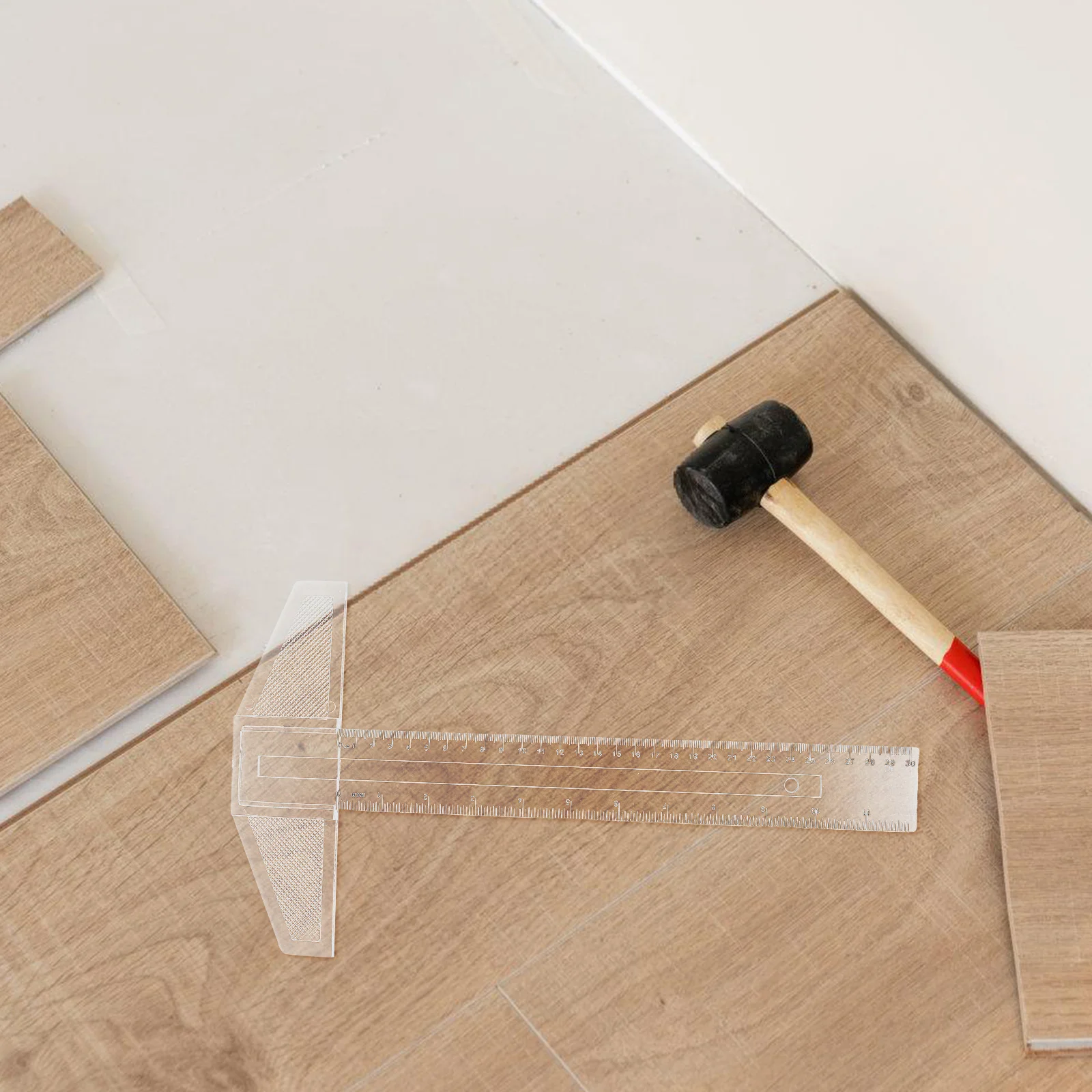

2pcs Ruler 30CM Clear Drafting Measuring Tool Plastic Abs Rulers Sewing Guides Precise Angle Drawing Column Layout