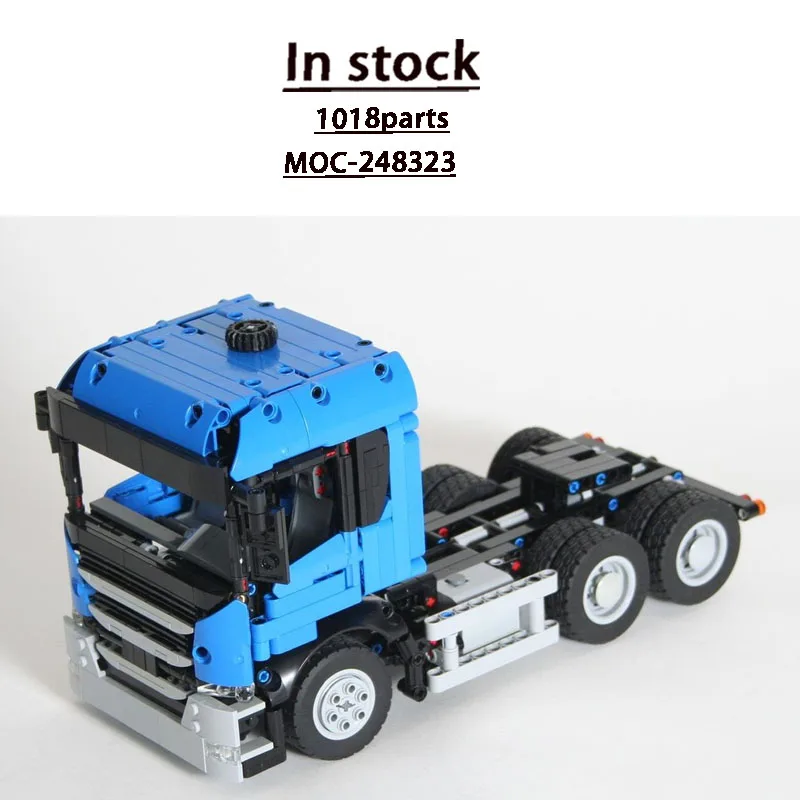 

MOC-248323 Classic New Cargo 6x4 Dump Cab Truck Building Block Model 1018 Parts, MOC Boys Children's Birthday Christmas Toy Gift