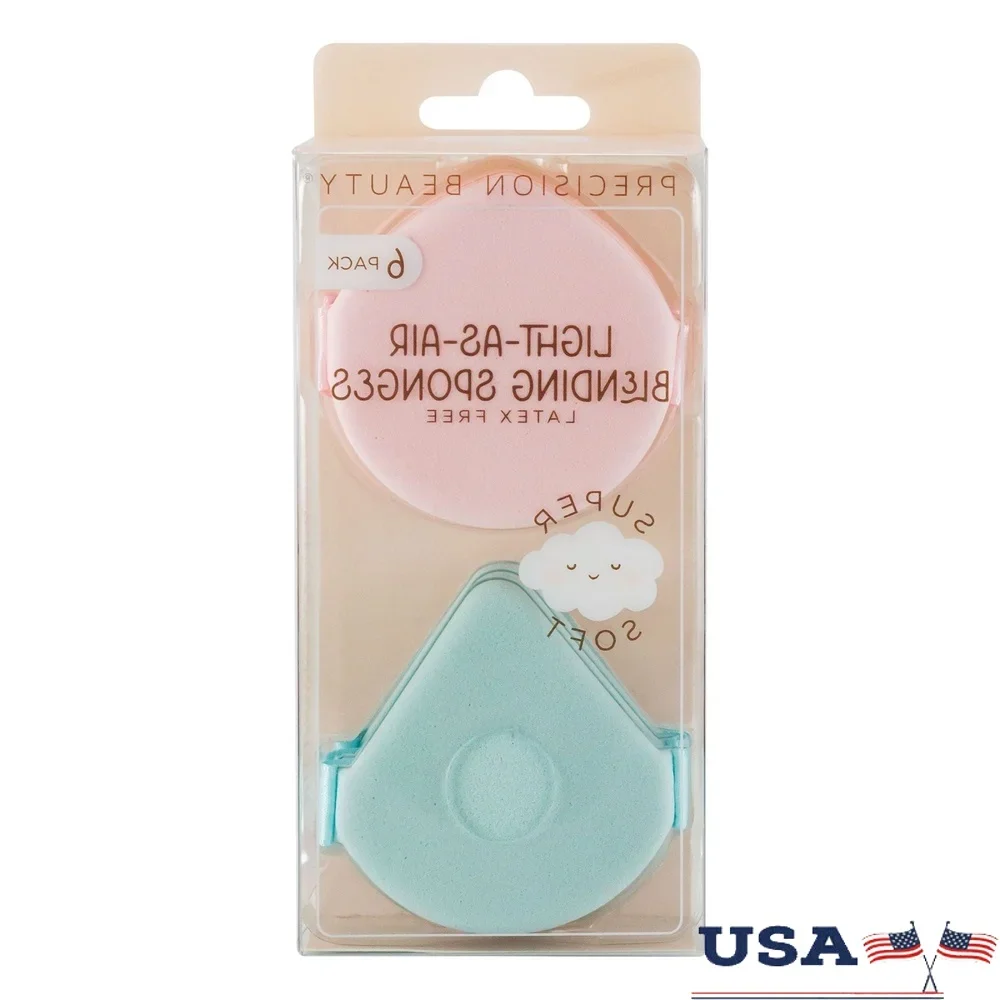 

Светлые, как воздушные губки, 6 шт., синие и розовые