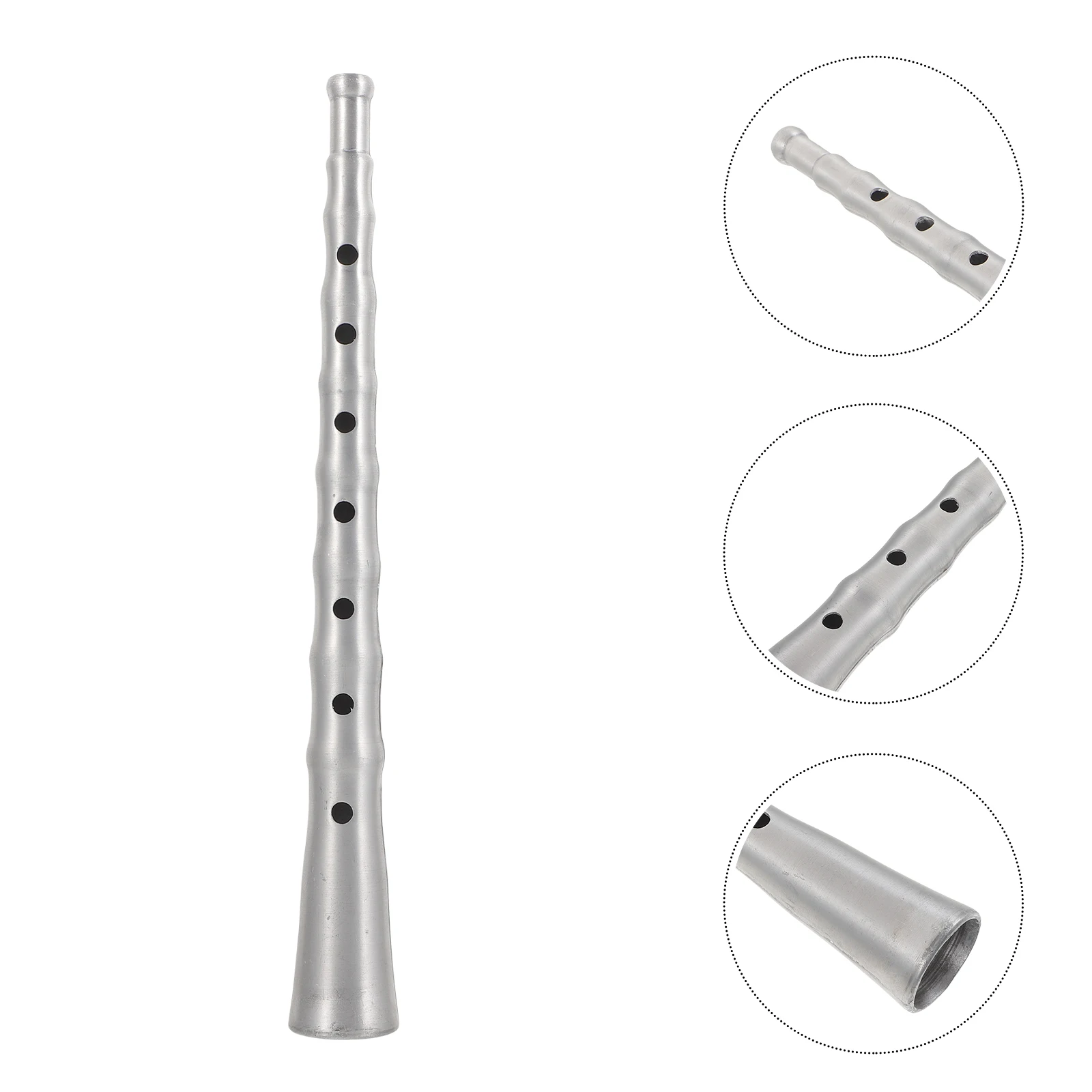 

Suona Pole Part for Horn Lollipop Body Rod Silver Aluminium Tube Replacement Child