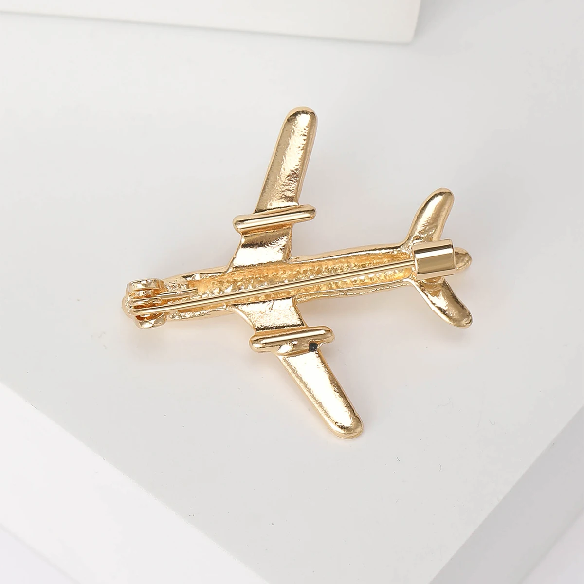 Rhinestone Airplane Brooches for Women Unisex Enamel Aircraft Pins Office Party Friend Gifts Accessories