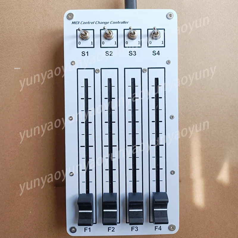 4 Push 4 Switch 100mm Sliding Fader USB MIDI CC Controller for Computer Music Production DAW Control