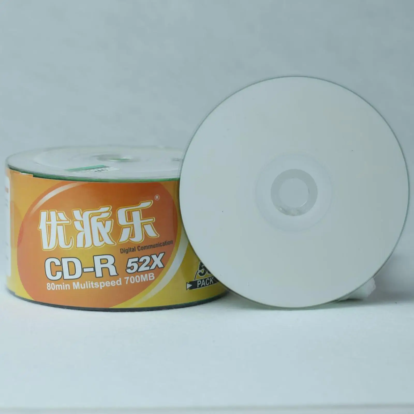 White Blank Discs Pack 120mm Burnable CD-R Recordable Digital Audio for Car Cd Reader Use