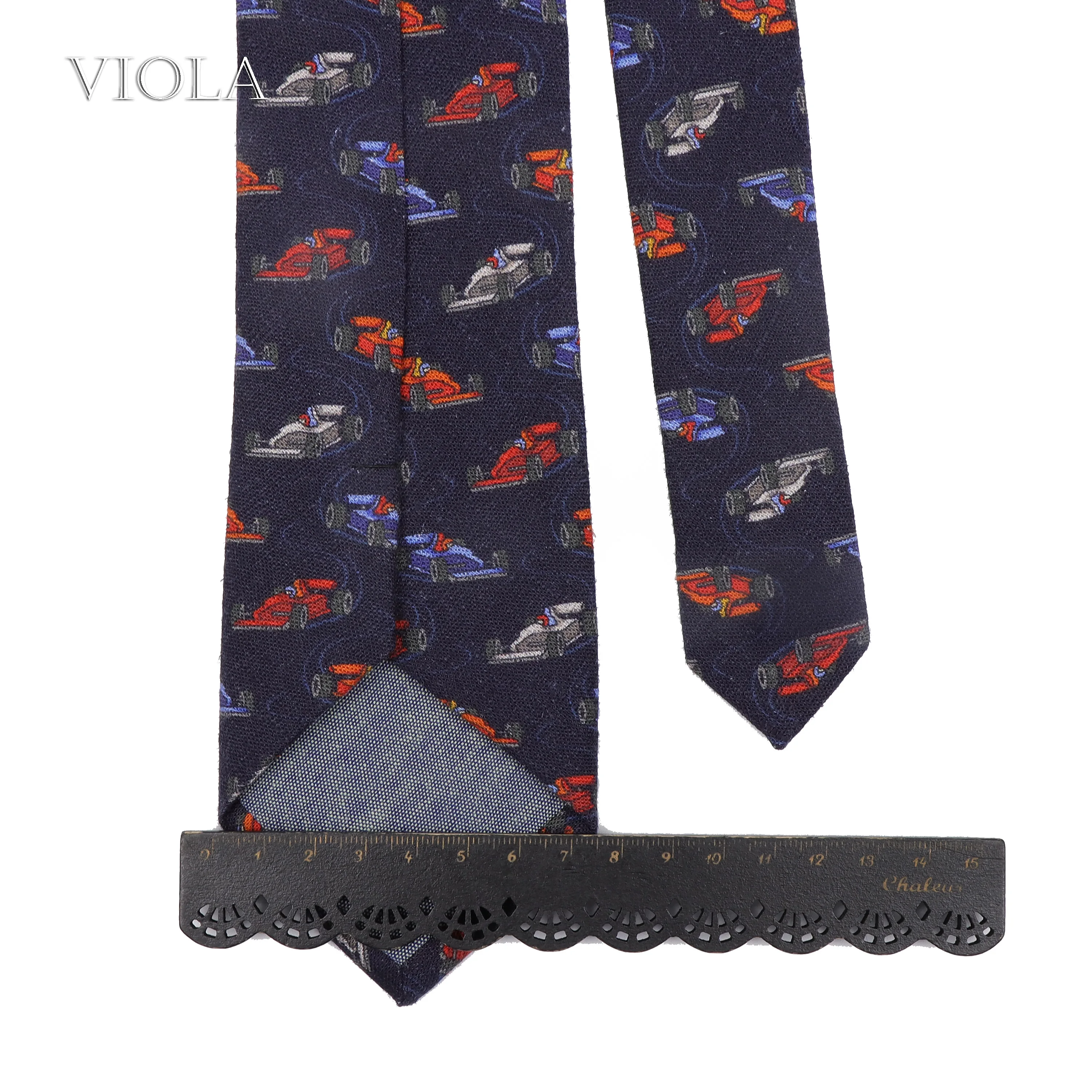 Cool Vintage Birds Sports Cartoon Digital Print 7.5cm Necktie Linen Suit Party Games Blue Green Men Gift Shield Cravat Accessory