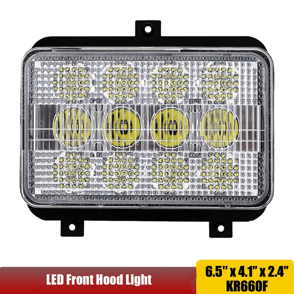 12V 24V 60W LED Upper Cab Light - Hi/Lo Beam For Agco RT130, RT145,6140,9735, 9745,8310, 8410+ Tractors x1pc 3713799M91