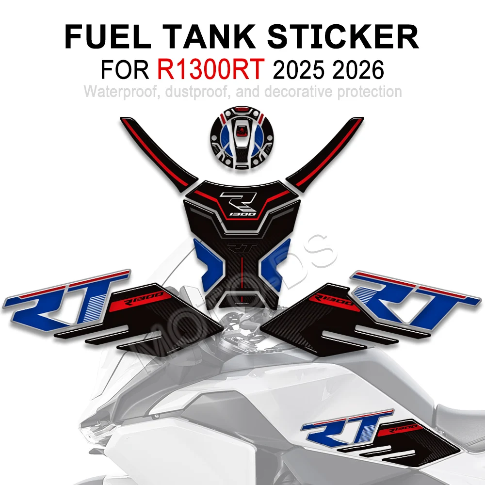 

2025 2026 Motorcycle For R1300RT R 1300 RT R1300 Accessories Tank Pad Cap Grips Gas Fuel Knee Stickers Decals Protector