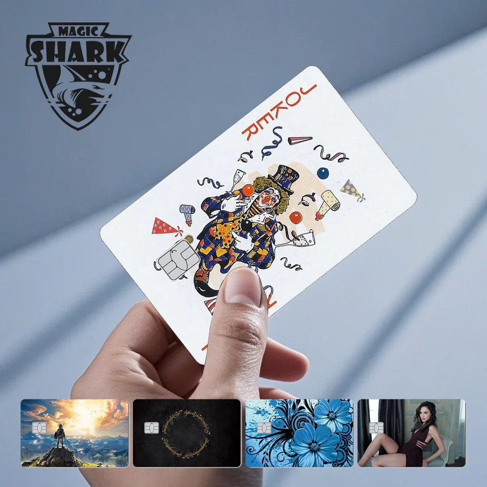 

Magich Shark Meme Flower Heart Love Ring 3M PVC No Fade Skin Cover Sticker Film for Debit Credit Card