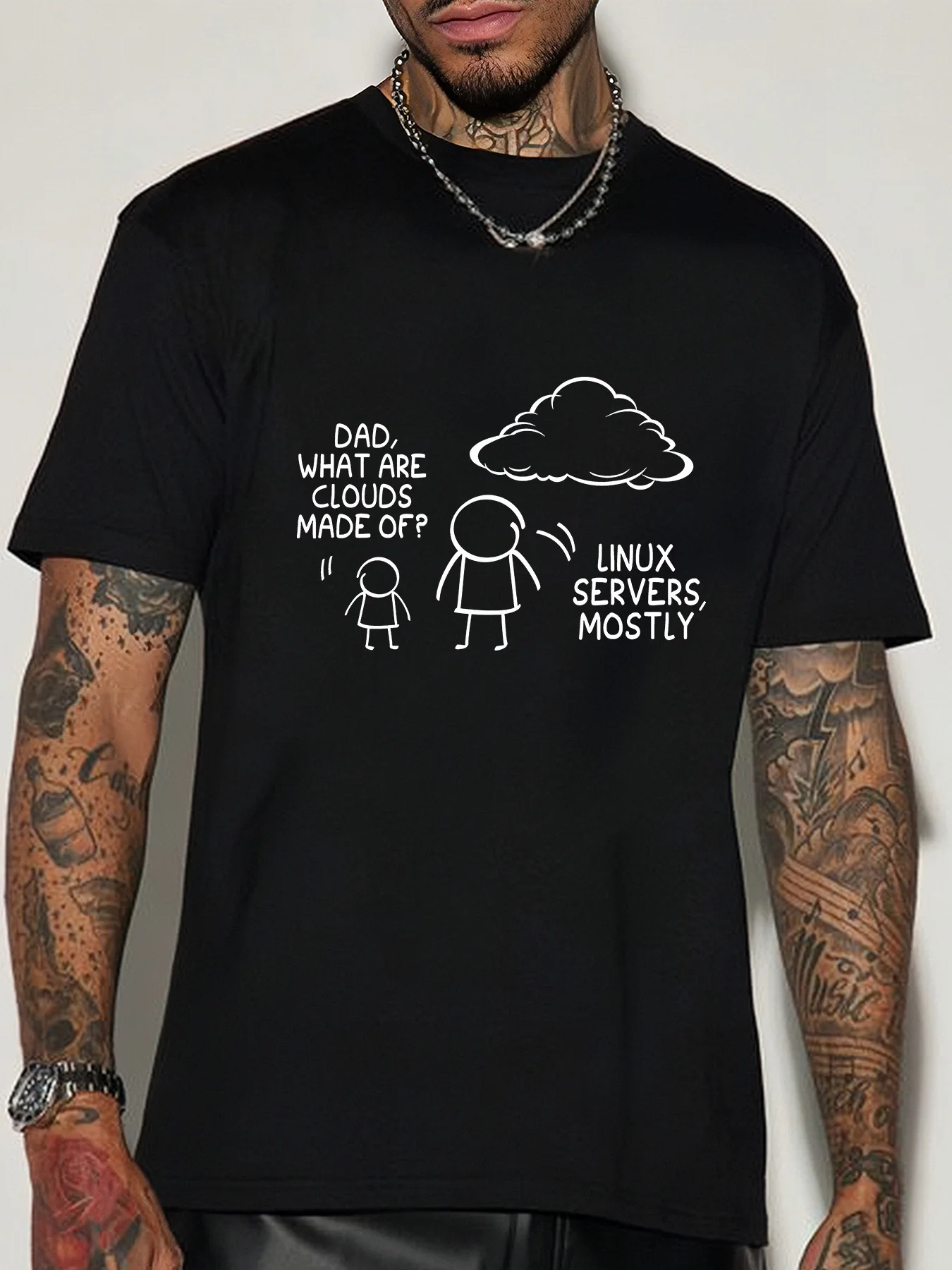 Street Fashion Quotes - Kaus Hitam Pria Lucu Linux Cloud