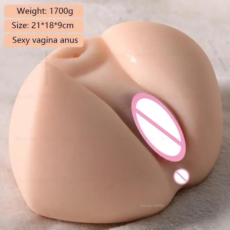 Big Ass Sex Doll to Masturbate for Men Vagina Anus Silicone Anal Adult Supplies Vaginal Masturbator Pussy Masturbation Sexy Butt