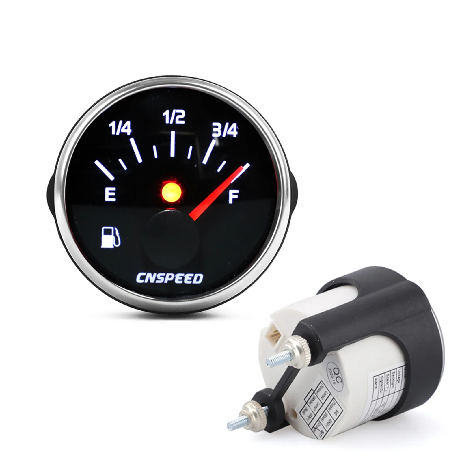 

2 "52 мм указатель уровня топлива 12/24 В гоночный автомобиль датчик уровня топлива манометр с подсветкой белый светодиодный красный указатель