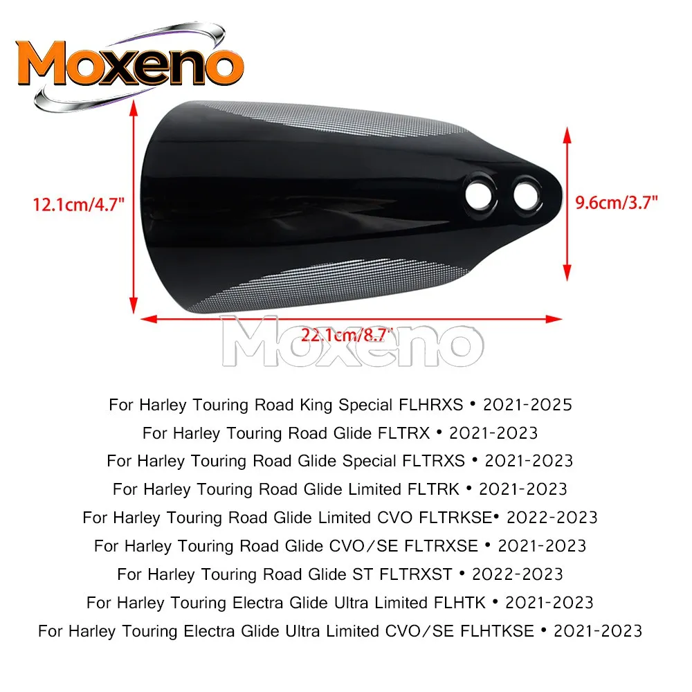 Motorcycle 6 Colors Wind Resistant Handguard Pair Black Aluminum Mounts Full Hardware For Harley FLHRXS FLTRX FLHTK 2021-2023