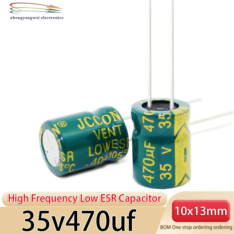 10X13 6.3v1500uf 35v330uf 35v470uf 50v220uf 10PCS 400v10uf 400v15uf สูงความถี่ความต้านทานต่ําCapacitor