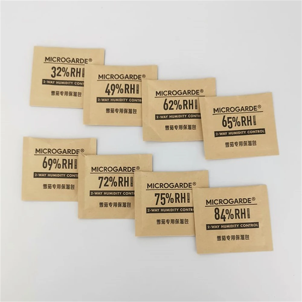 10pcs 10g RH 49 62 69 84 2-way tobacco cigar humidity control pack cigar storage humidor box humidifier packet