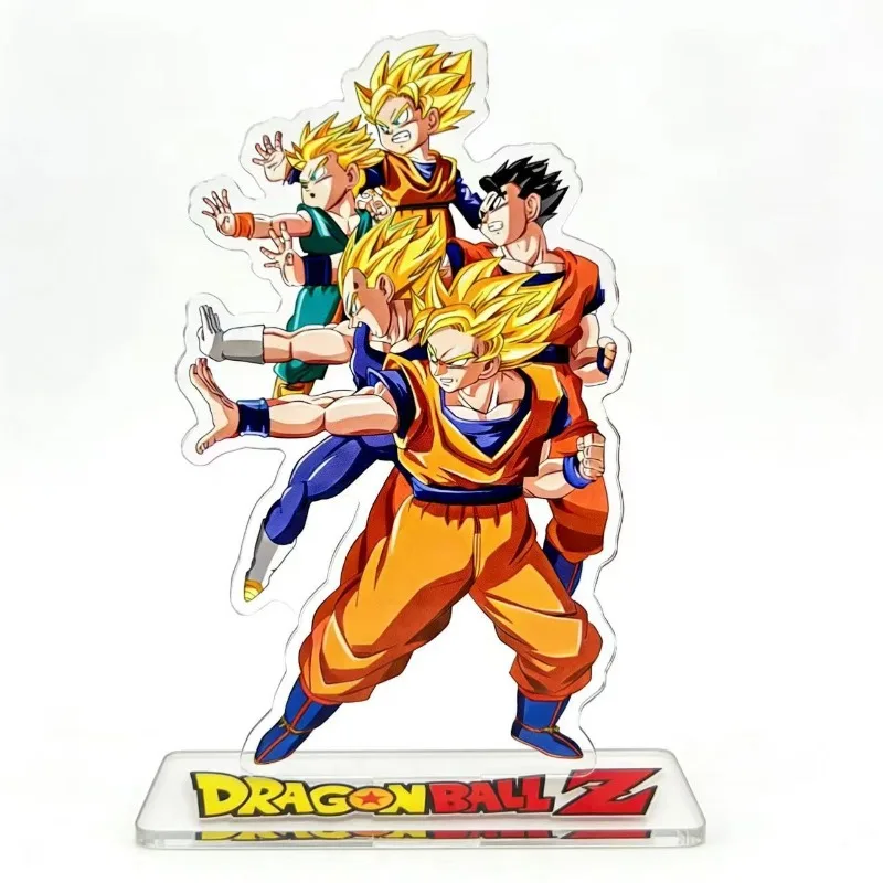 Cartoon anime Dragon Ball acrylic stand Super Saiyan transparent high-definition desktop ornament room decoration children's toy - Image 4