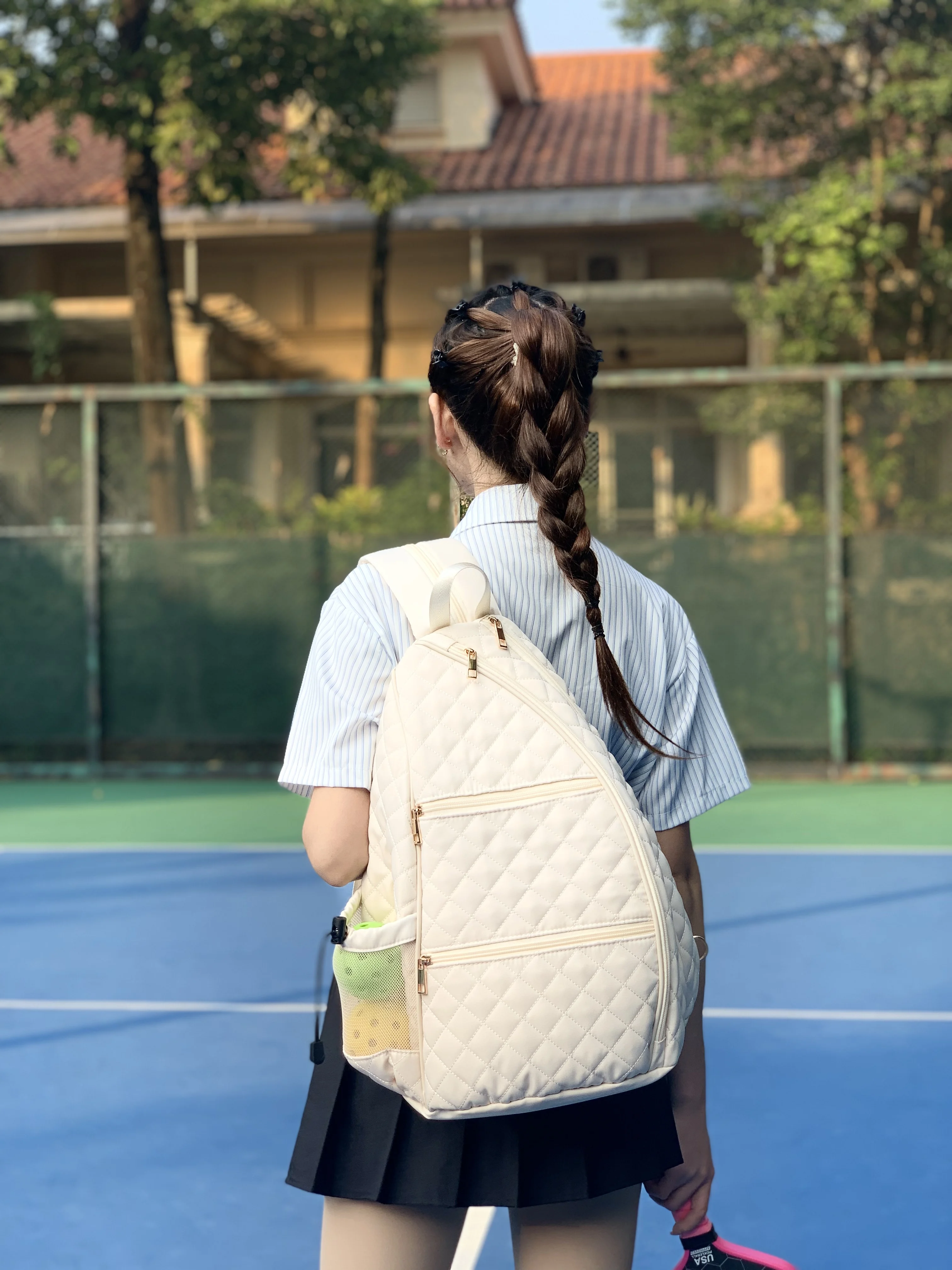 

Tennis Pickleball Rackets Backpack for Men Women Daily Portable Court Racket Bag Tennis Racquetball Badminton Travel Sport Bag