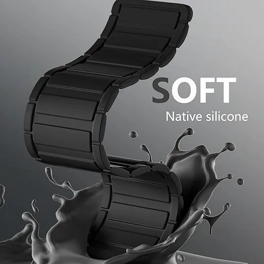 Correa de reloj de silicona con lazo magnético para Samsung Galaxy Fit3 SM-R390