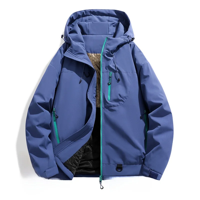 سترة من القطن من Thiened للرجال والنساء للتسلق في الهواء الطلق، مقاس كبير، حامل معطف للخريف والشتاء مناسب #1