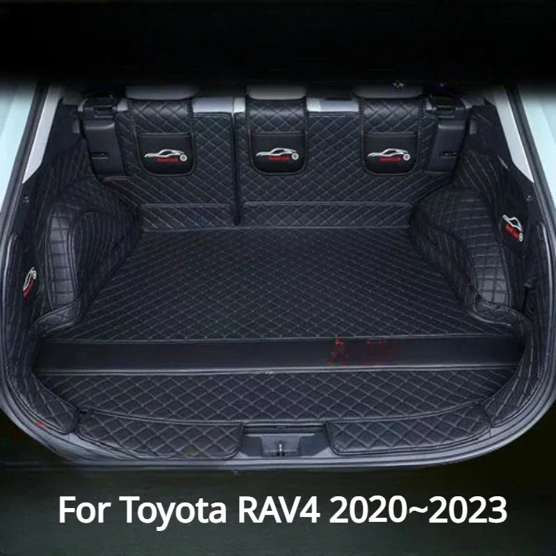 Rear Cargo Liner Boot Tray Trunk Mat Luggage FLoor Carpet Tray Waterproof All Weather For Toyota RAV4 2020~2024 Gasoline version