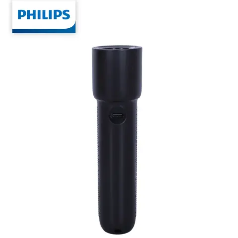 Philips SFL1235 Flashlight 110Lumen USB-C Rechargeable LED Torch Light, 85M Range SOS/Strobe Mode for Outdoor Camping Hiking