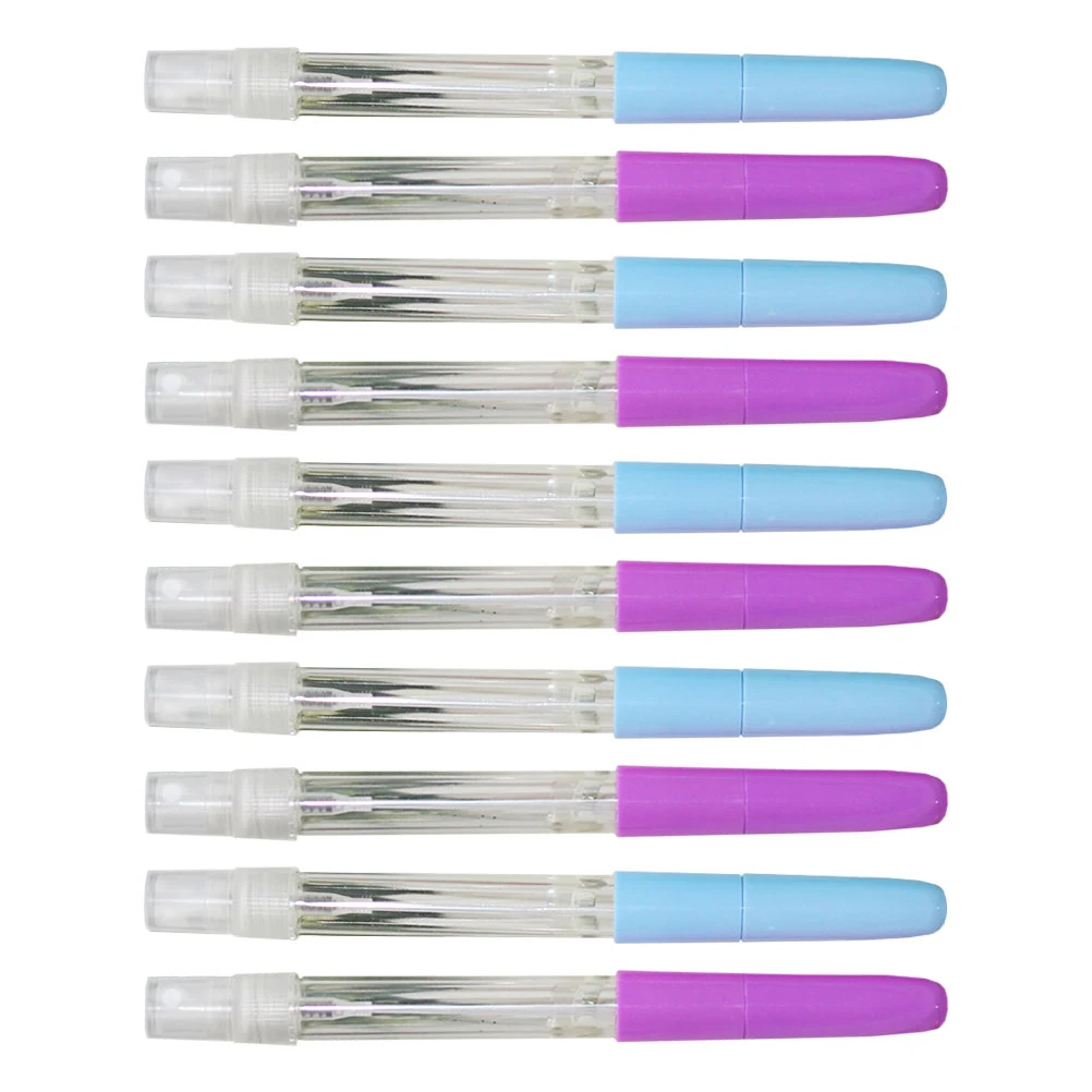 

10pc Refillable Plastic Spray Pen Empty Bottle For Perfume Hand Travel Size Leakproof Portable Pen Sprayer Small