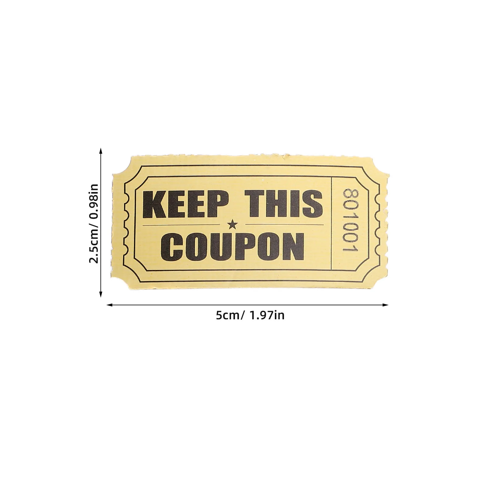 2000Pcs Raffle Tickets Bulk Roll Tearable Carnival Prize Reward Tickets for Events Parties Auctions Classroom Decorations view 4