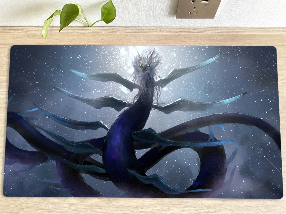 

YuGiOh Настольный игровой коврик Ghoti of the Deep Beyond TCG CCG Коврик для торговых карточных игр Коврик для мыши Настольный игровой игровой коврик Бесплатная сумка