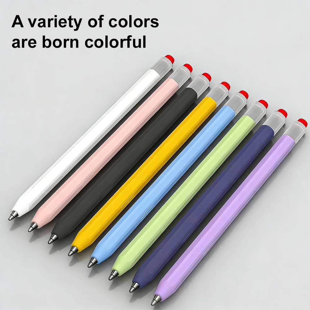 Silicone Case for Samsung Galaxy S Pen S11 S10 S9 S8 S7 Lite Anti‑Roll Flat Stylus Protective Sleeve Anti‑Slip Soft Grip Cover