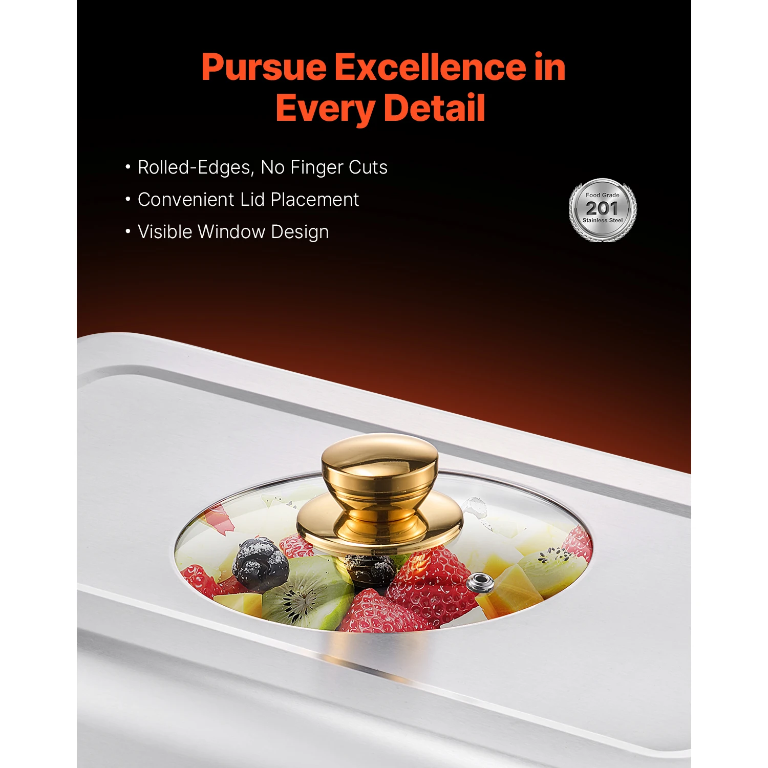 SucceBuy 8 Qt 2 4 Pack Chafing - Paella Pan Steel review and price