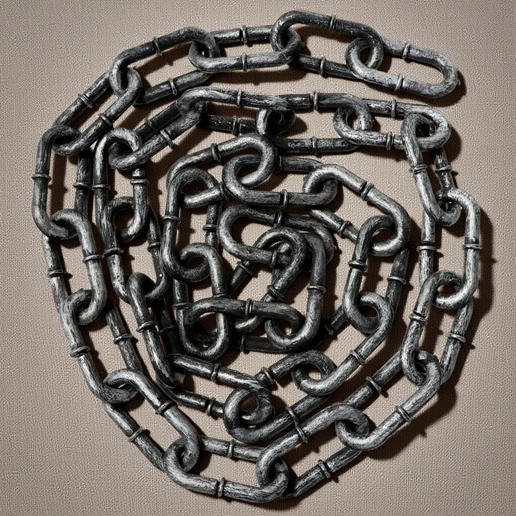 

1pc Simulation Prop Lightweight Durable Plastic Compact Design For Halloween Costume Party Scene Layout Chain Halloween