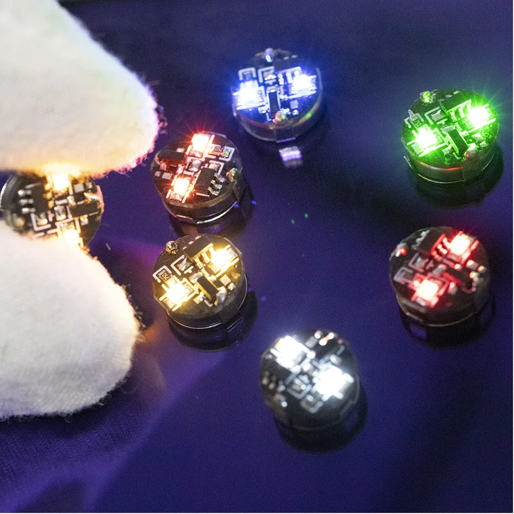 5pcs Magnetic Control Double-Led Lamp Model Plus 1pc Free Magnet Switch Diy Toys Robots for Modelling Decoration