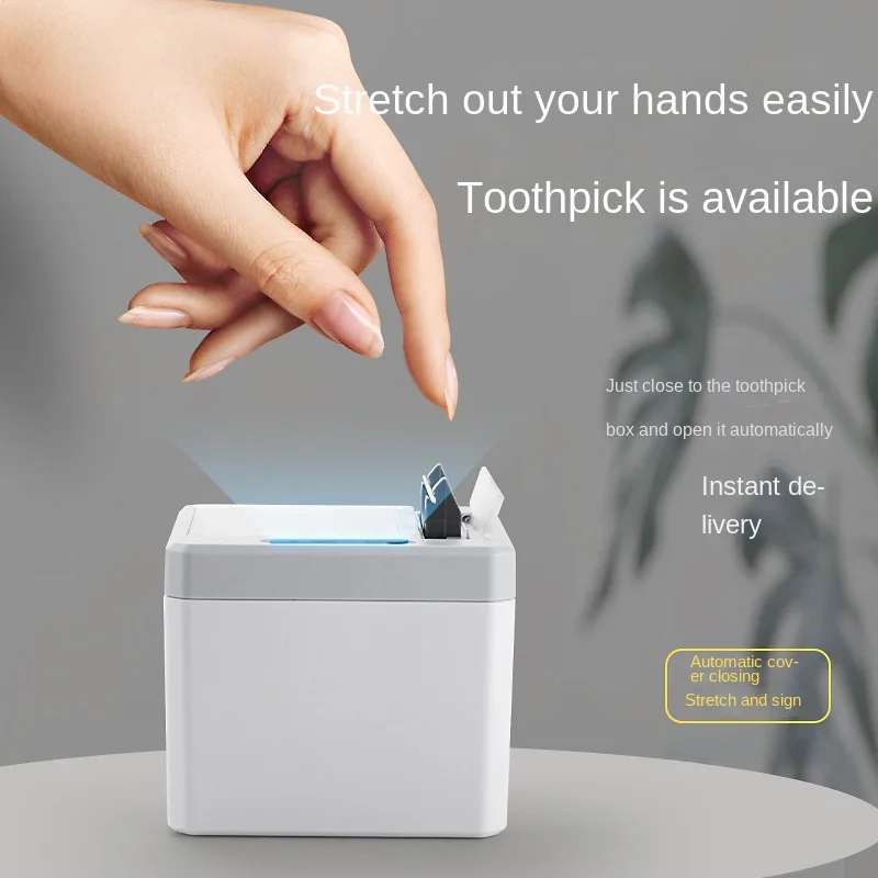 Electric Toothpick Holder Smart Automatic Sensor Toothpicks Dispenser Tooth Pick Container Organizador Kitchen Accessories